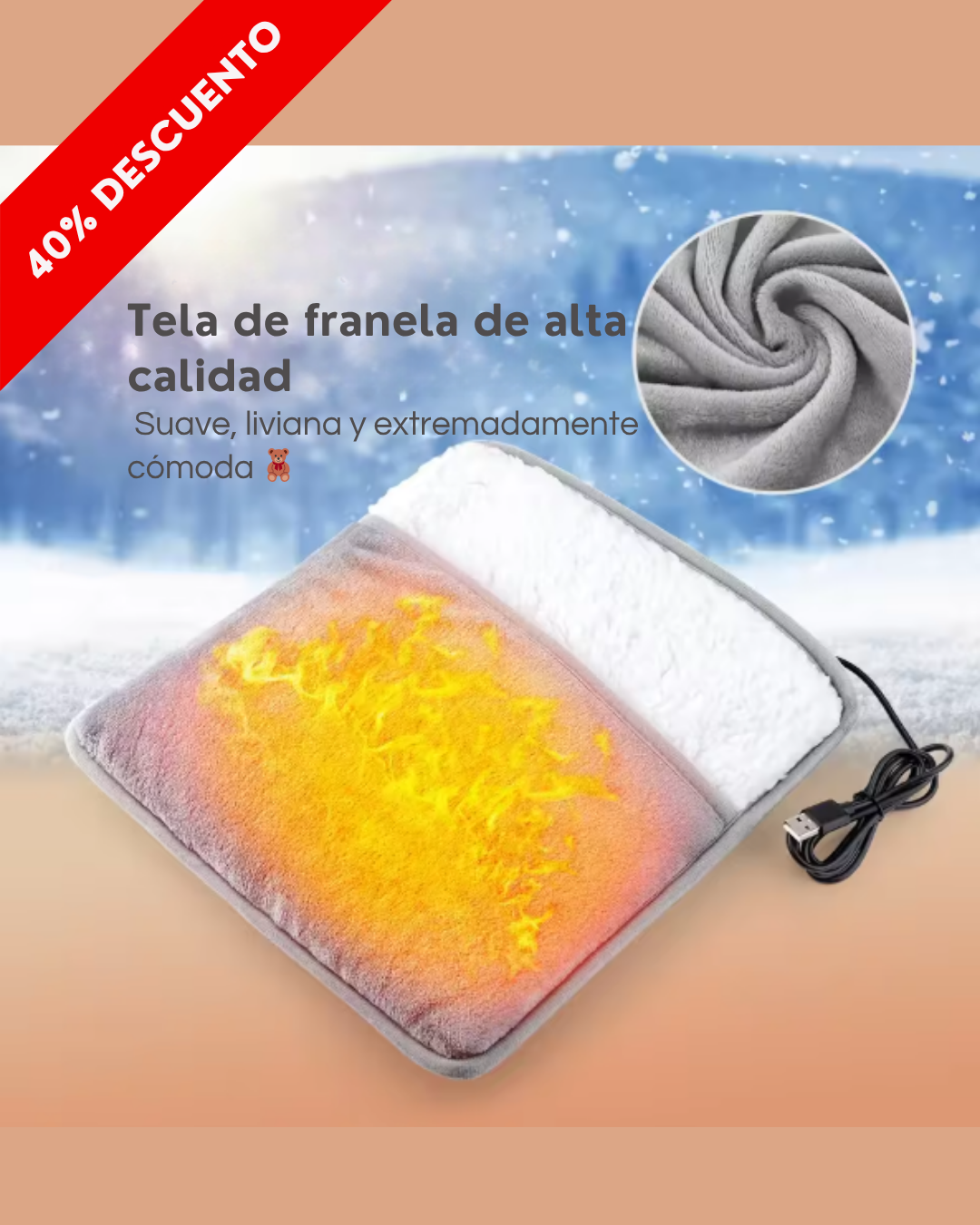 AbrigaPies USB Compact 🔋🧦 – El calor que va contigo