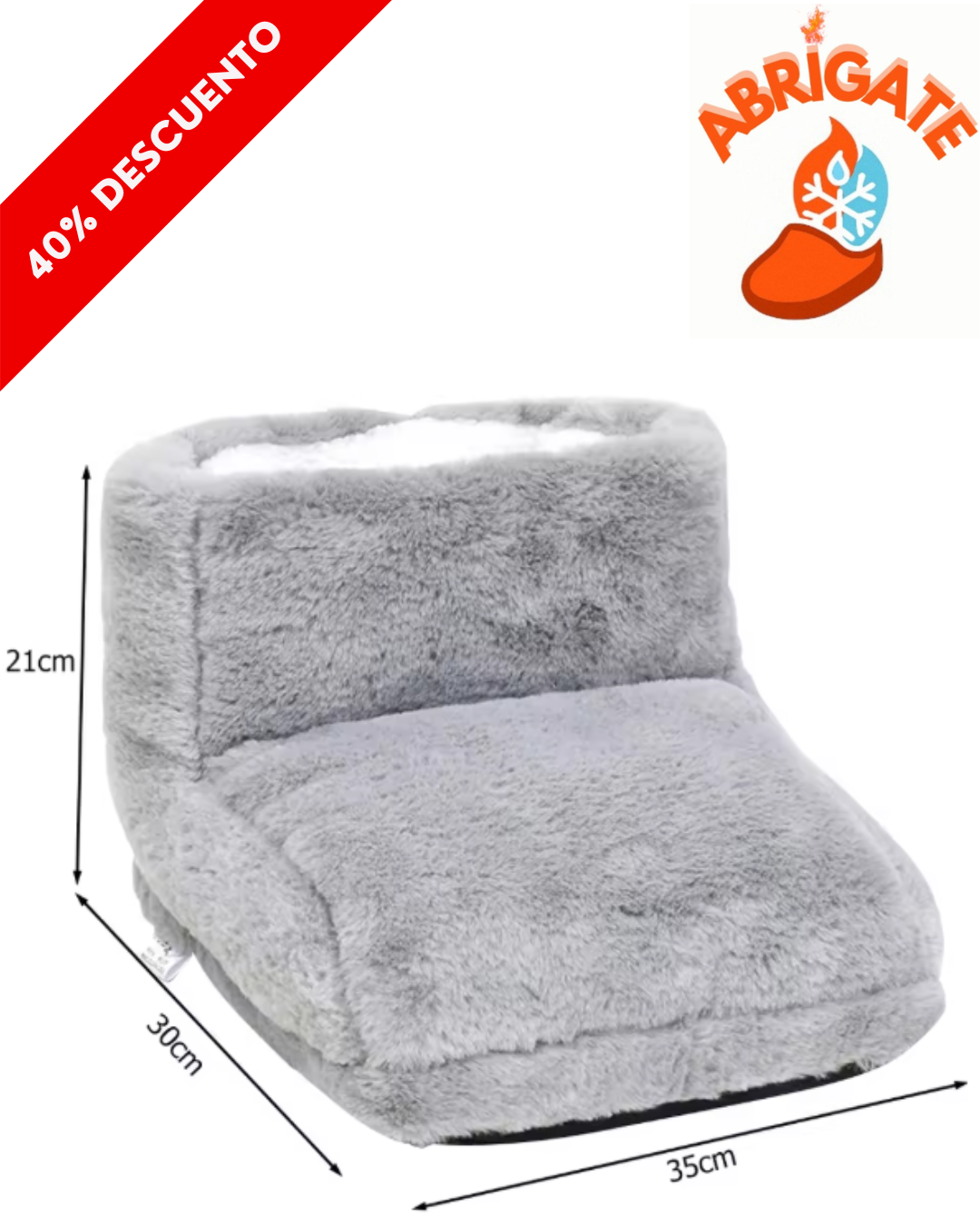 AbrigaPies Ultra Suave 🔌🔥 – Spa de Invierno para tus Pies