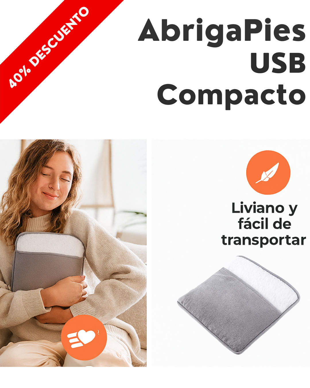 AbrigaPies USB Compact 🔋🧦 – El calor que va contigo